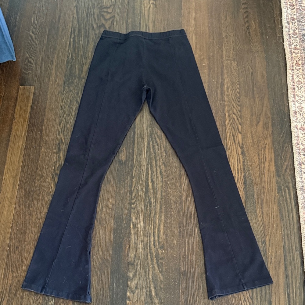 EB Denim Split Him Black Stretch Flared Pants - image 7